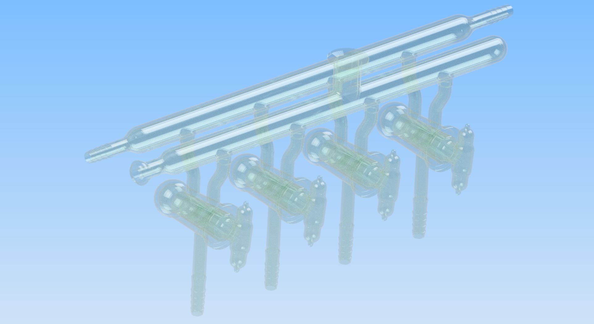 玻璃实验室歧管