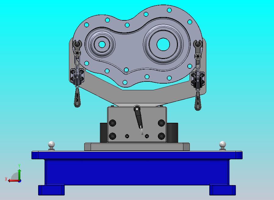 齿轮箱多自由度检测工装