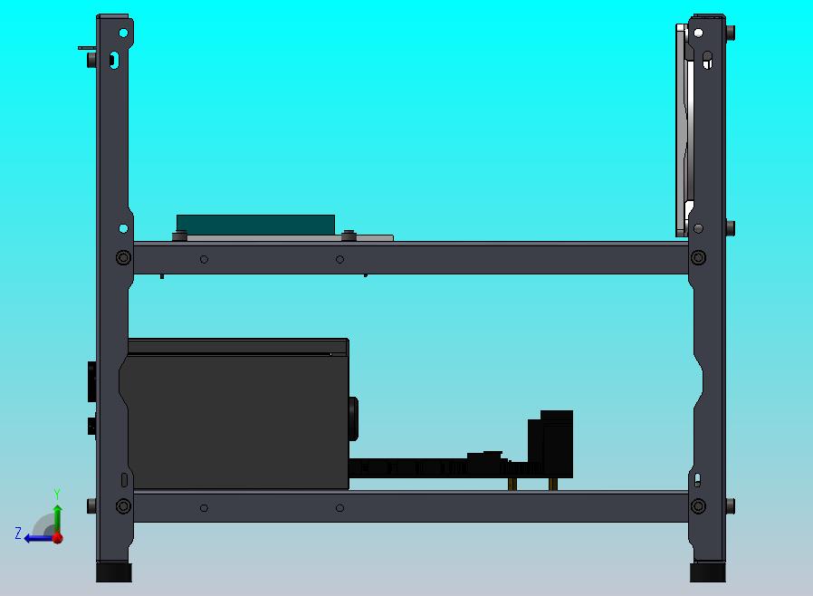 风冷式工作站模型