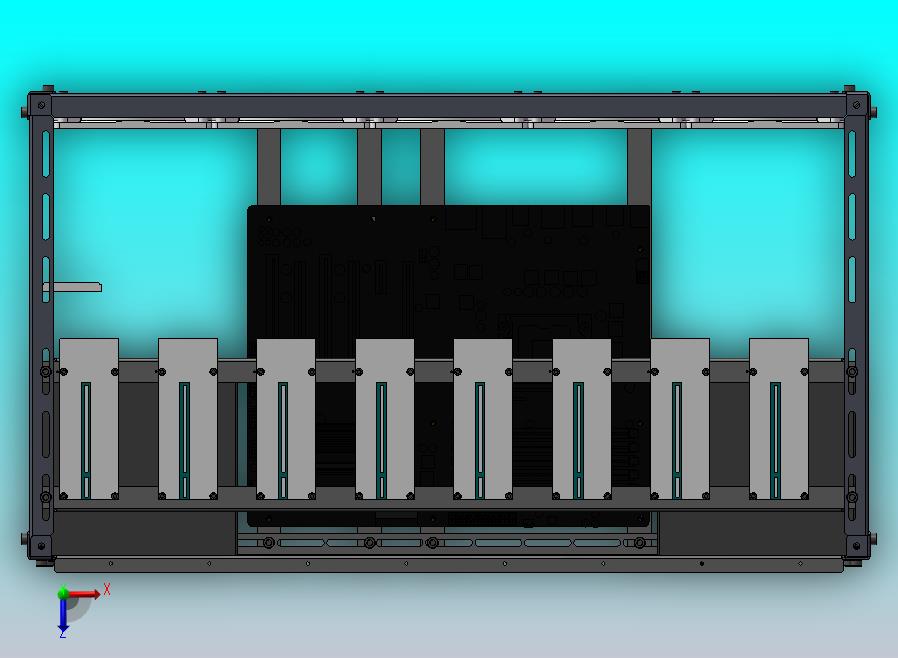 风冷式工作站模型