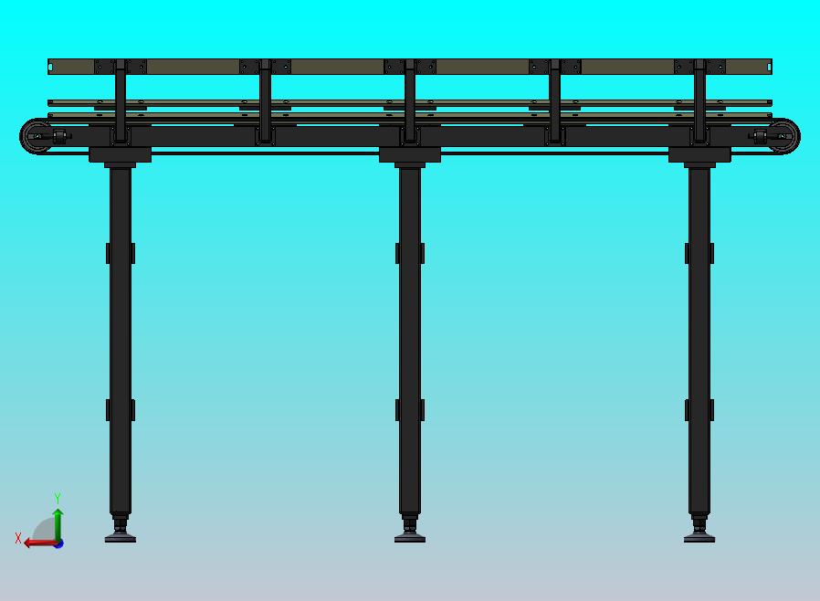 偏心物料输送带模型