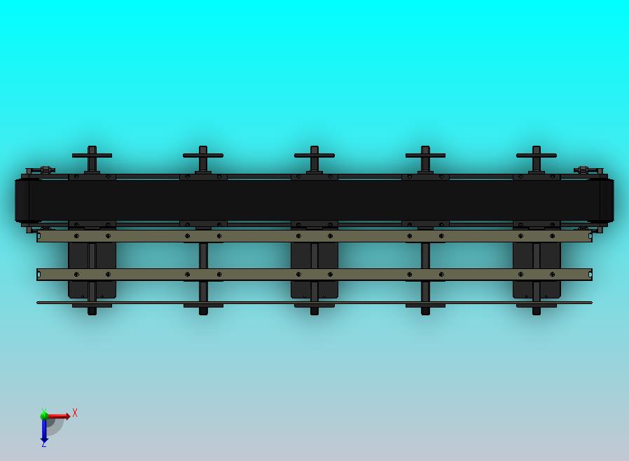 偏心物料输送带模型