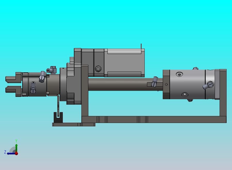 使用气动滑环的旋转夹紧机构