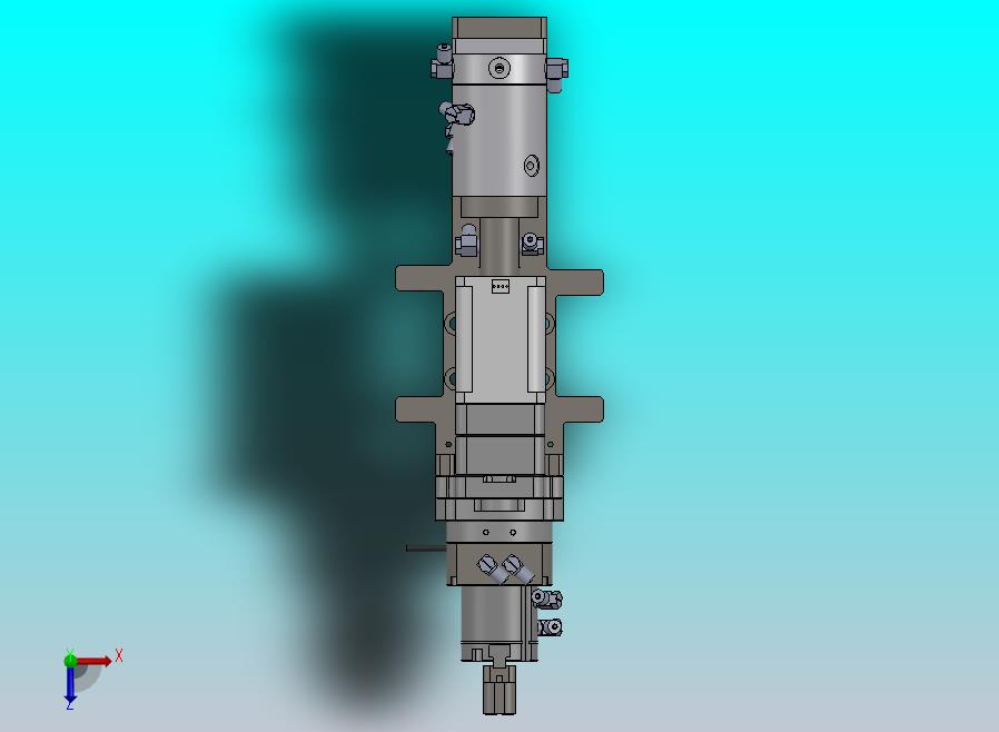 使用气动滑环的旋转夹紧机构