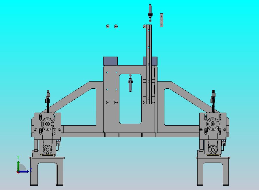 正反丝杠的夹爪机构