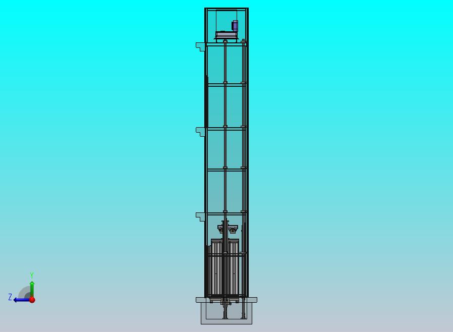 电梯中心开门-电梯全CAD设计