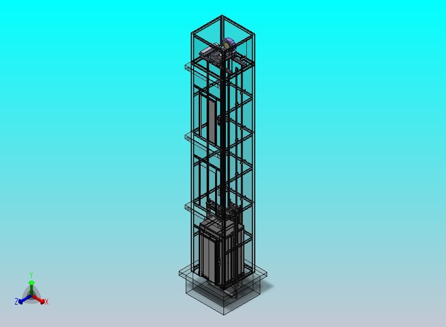 电梯中心开门-电梯全CAD设计