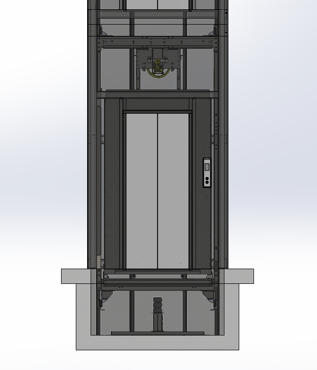 电梯中心开门-电梯全CAD设计