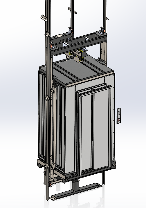 电梯中心开门-电梯全CAD设计