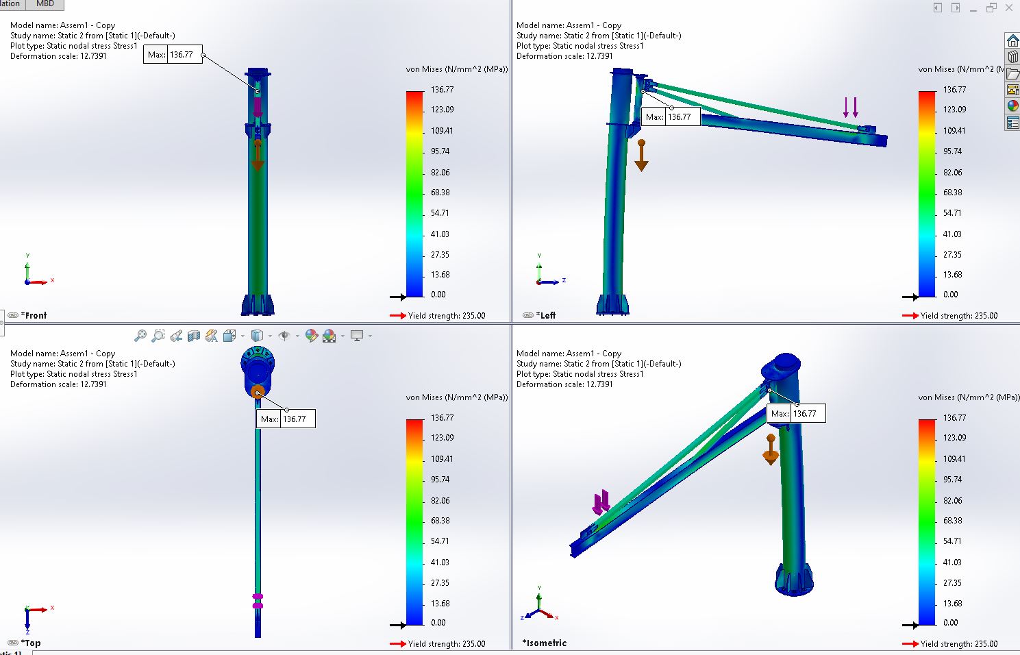 旋转起重机 - 1吨，测试时为1.5吨