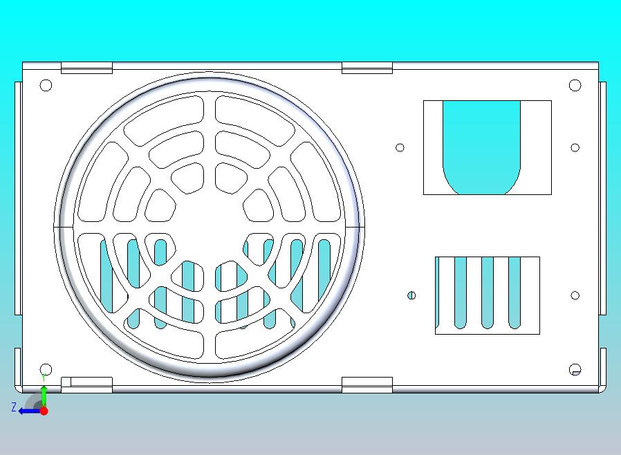 钣金台式电脑电源盒机箱
