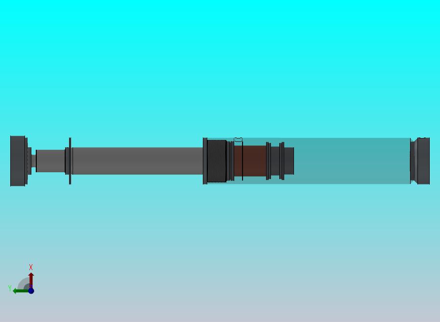 焊接式液压缸（带前杆端安装法兰）100x70x300毫米