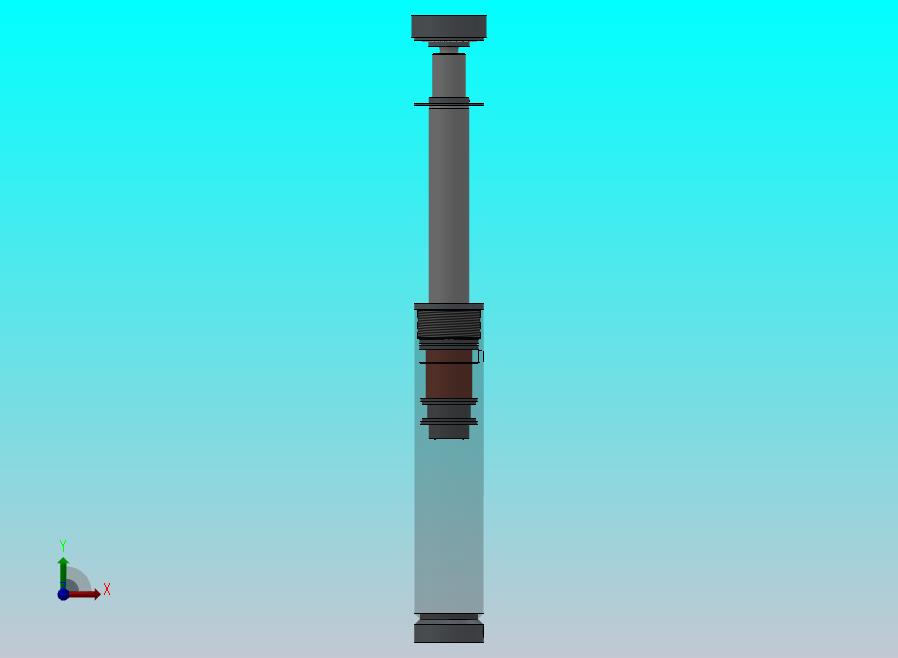 焊接式液压缸（带前杆端安装法兰）100x70x300毫米