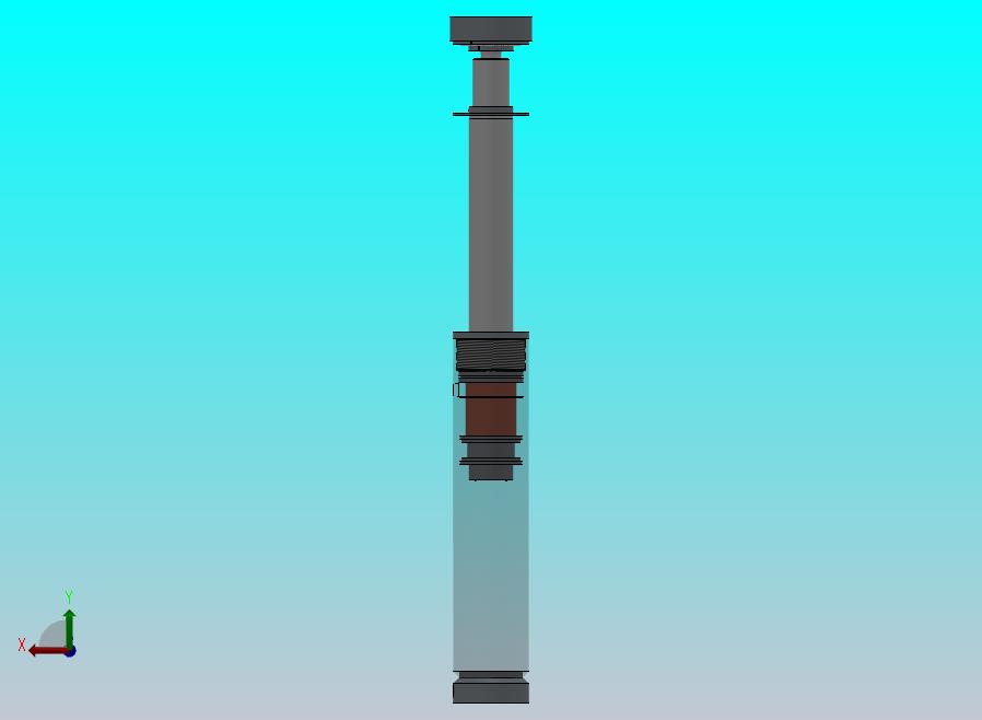 焊接式液压缸（带前杆端安装法兰）100x70x300毫米