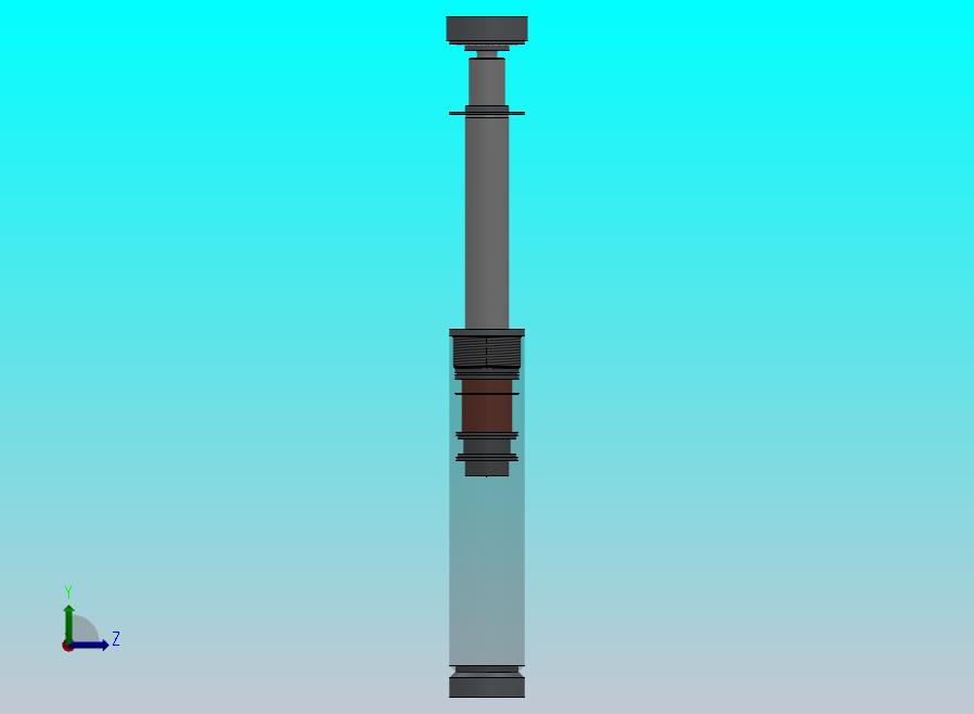 焊接式液压缸（带前杆端安装法兰）100x70x300毫米