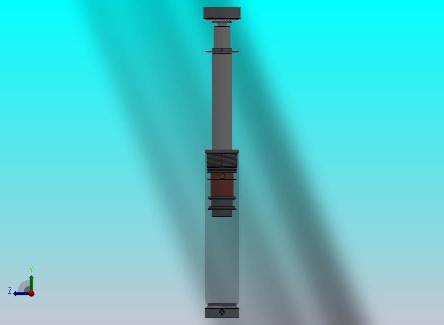 焊接式液压缸（带前杆端安装法兰）100x70x300毫米