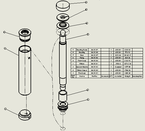焊接式液压缸（带前杆端安装法兰）100x70x300毫米
