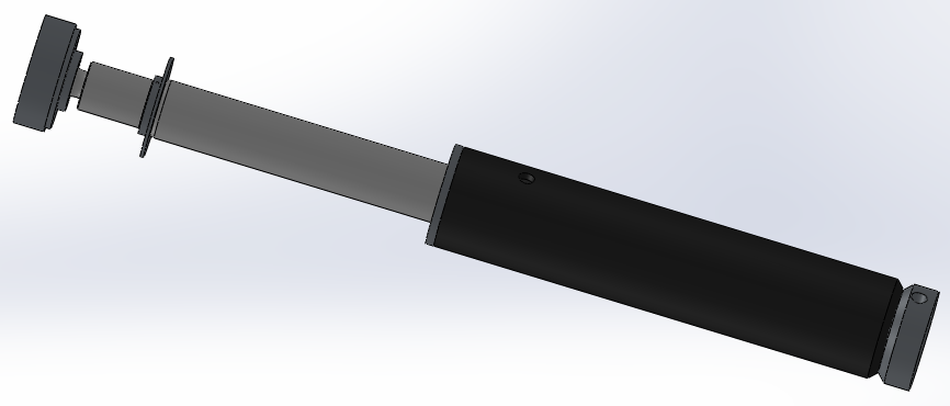 焊接式液压缸（带前杆端安装法兰）100x70x300毫米