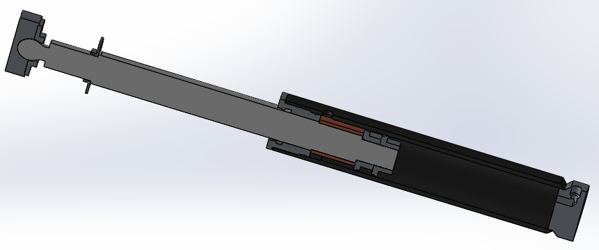 焊接式液压缸（带前杆端安装法兰）100x70x300毫米