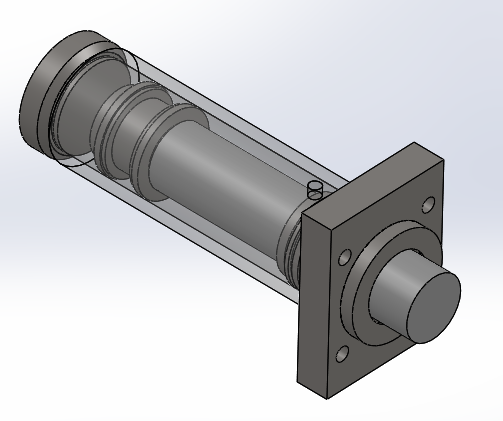 焊接式液压缸（前法兰安装）65x48x135毫米