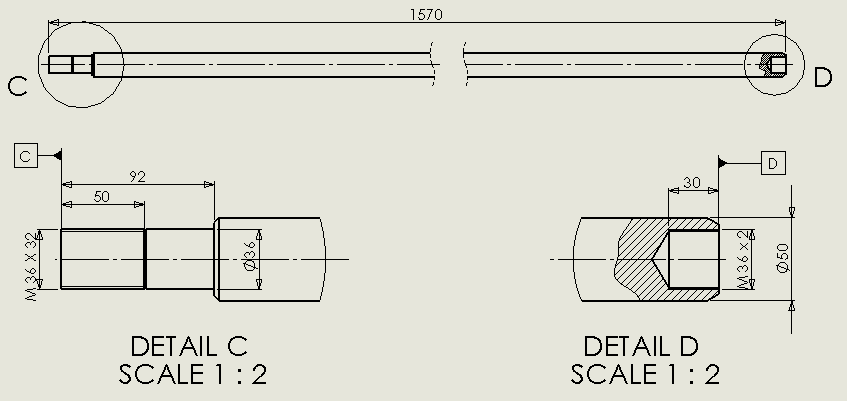 杆、管和杆端安装
