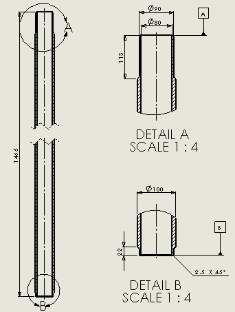 杆、管和杆端安装