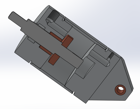 圆形气动缸（端盖安装 - 销轴）80x22x30毫米