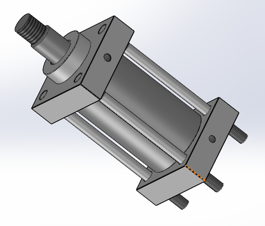 横拉杆液压缸 65x30x53.5 毫米