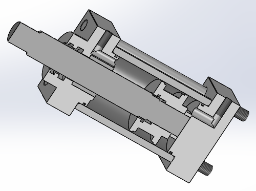 横拉杆液压缸 65x30x53.5 毫米