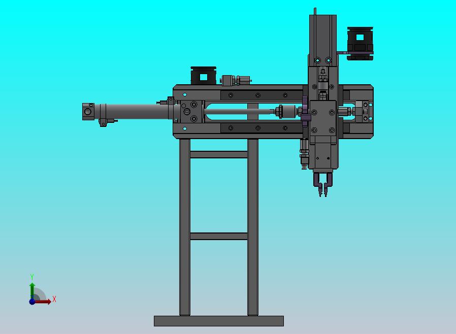 气动三轴移栽夹爪机构