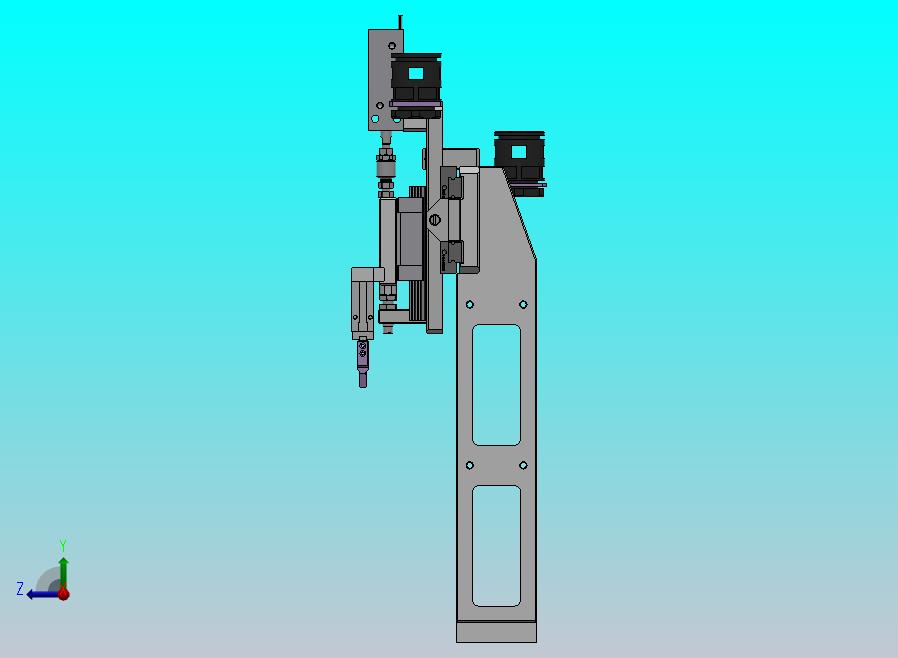 气动三轴移栽夹爪机构