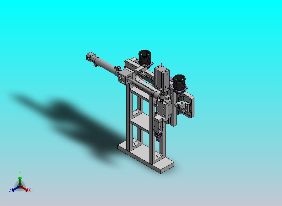 气动三轴移栽夹爪机构