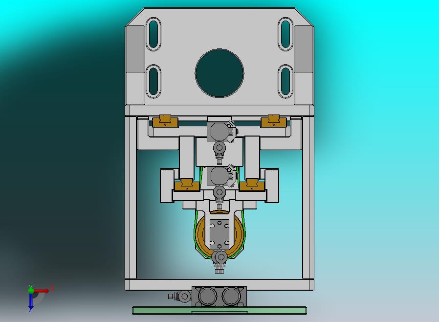 同步带的中空旋转压合机构