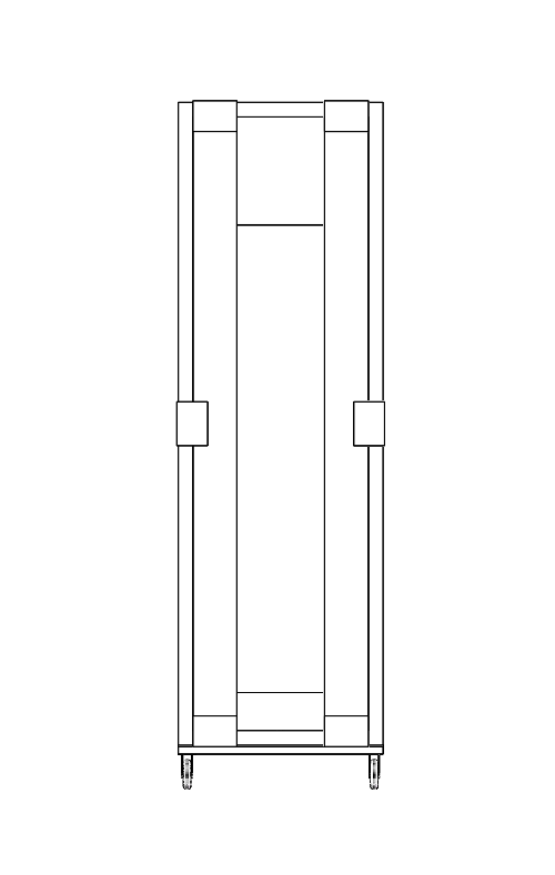 一种用于工业空调实验室的可移动列间空调风道