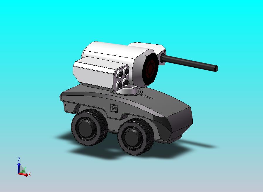 四轮遥控侦察车