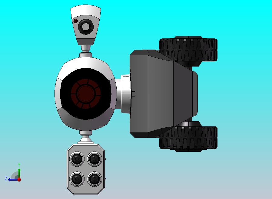 四轮遥控侦察车