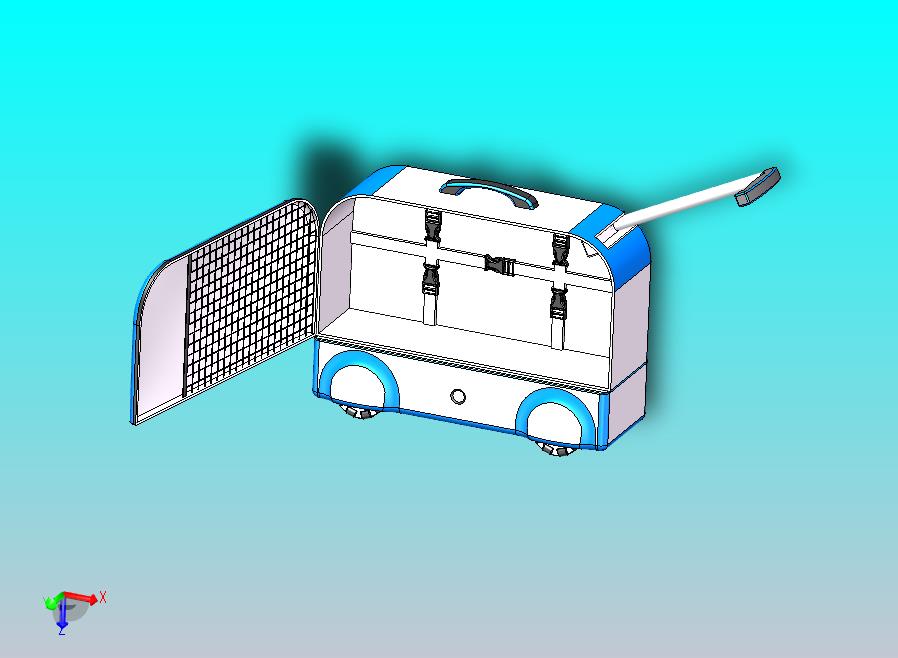 一种蓝牙自动跟随行李箱