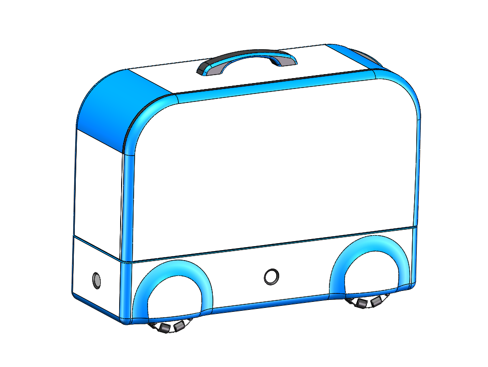 一种蓝牙自动跟随行李箱