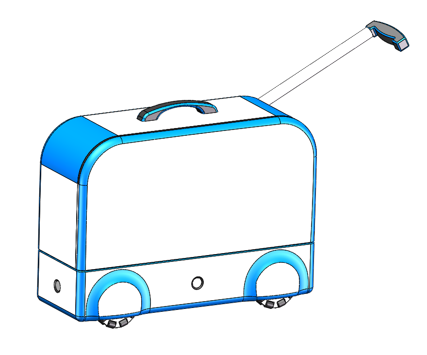 一种蓝牙自动跟随行李箱