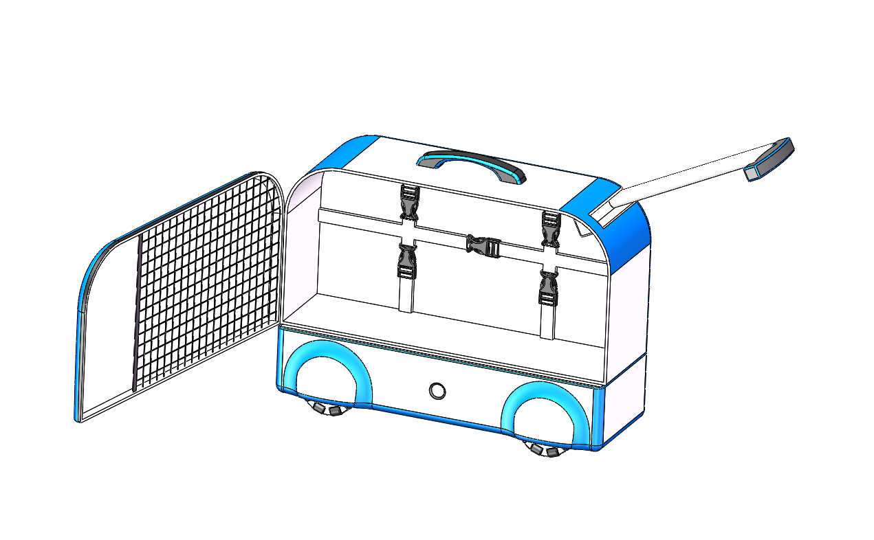 一种蓝牙自动跟随行李箱