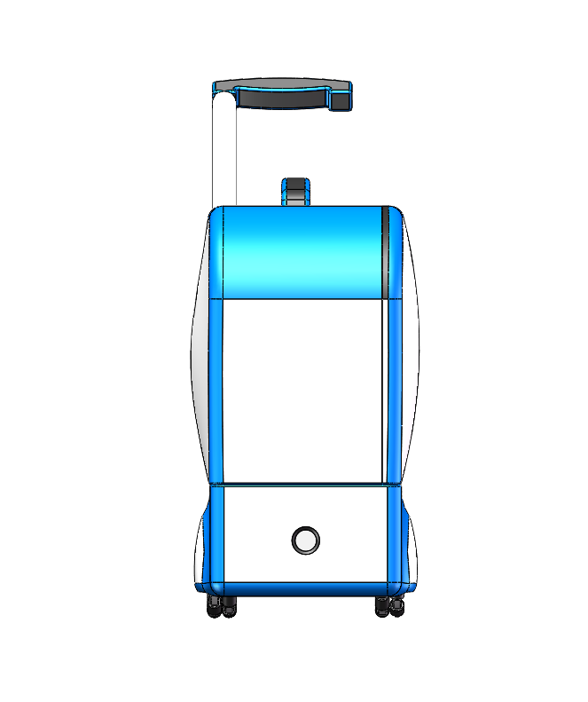 一种蓝牙自动跟随行李箱