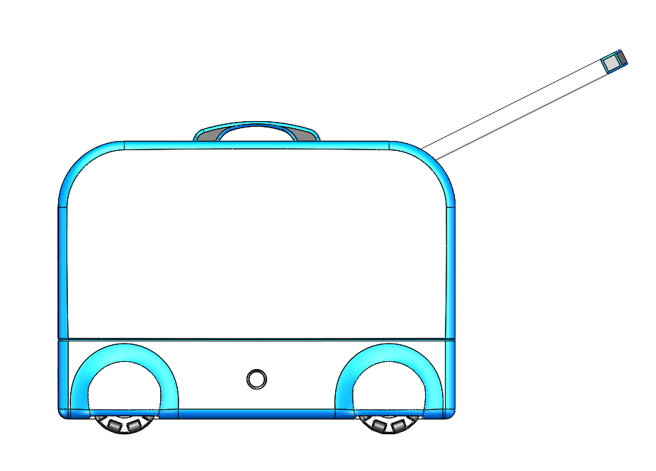 一种蓝牙自动跟随行李箱