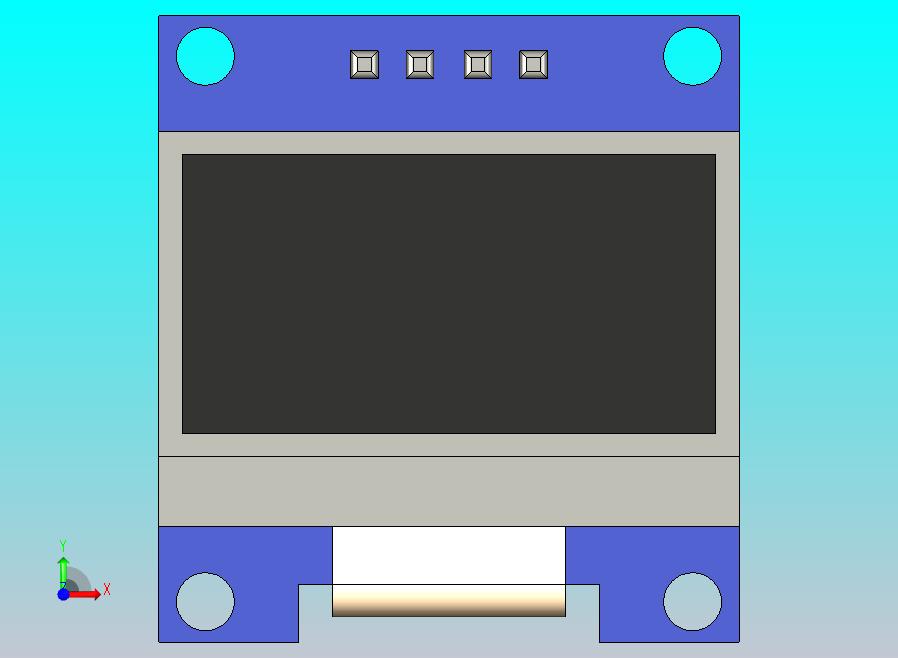 0.9英寸I2C OLED 128×64显示屏模块