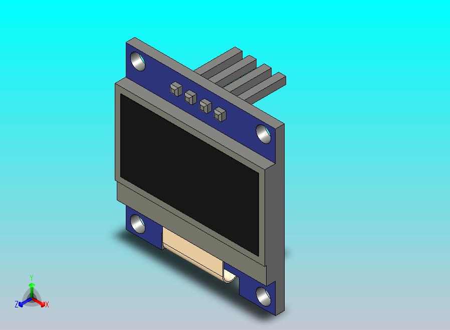 0.9英寸I2C OLED 128×64显示屏模块