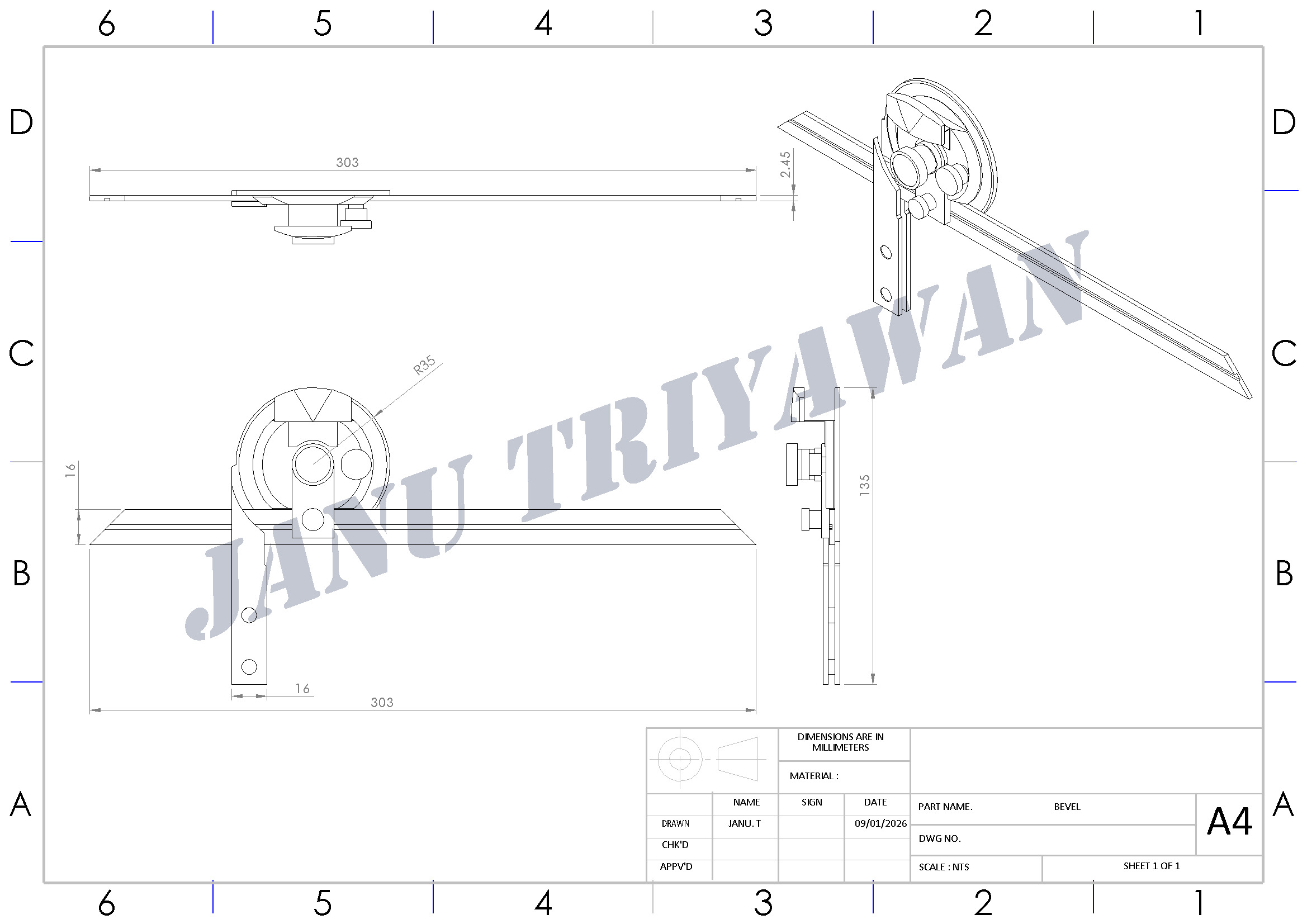 通用斜面角度规 - 弯曲角度测量工具
