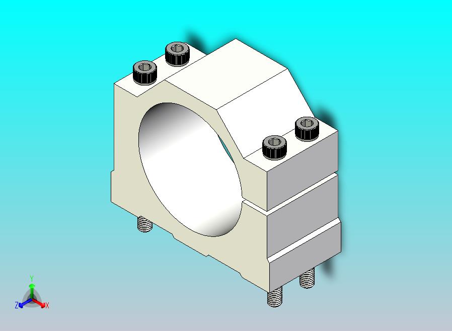 数控雕刻机主轴安装支架80mm