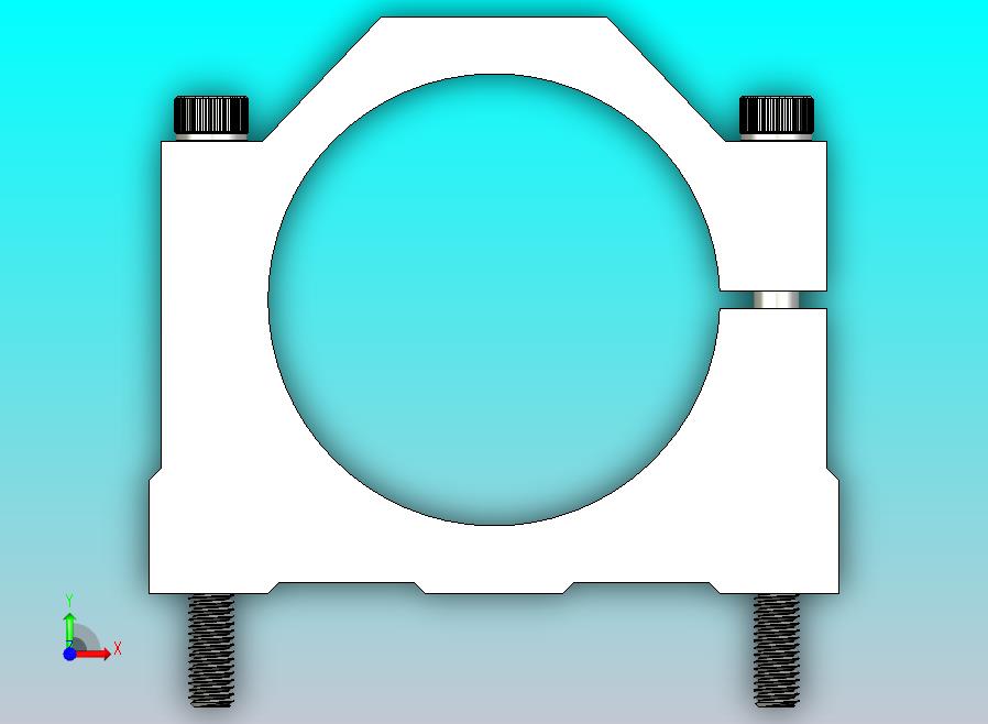 数控雕刻机主轴安装支架80mm