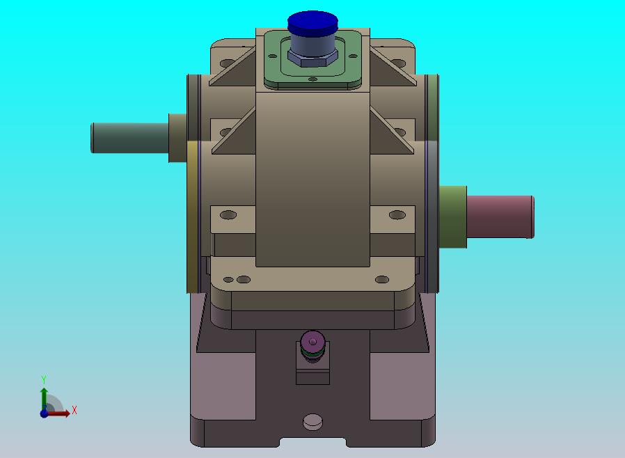 二级圆柱斜齿轮减速机