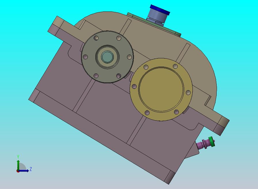 二级圆柱斜齿轮减速机