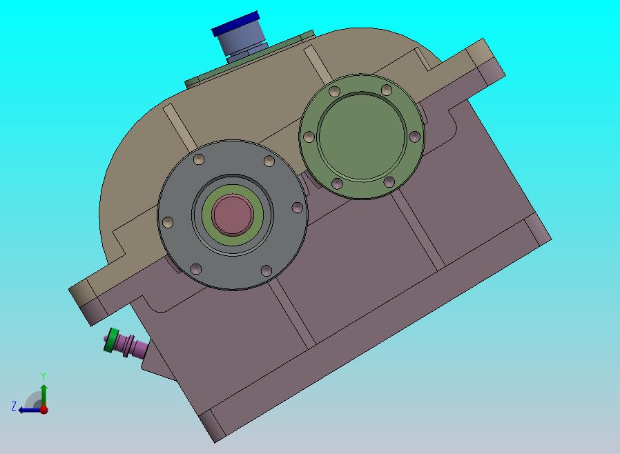 二级圆柱斜齿轮减速机